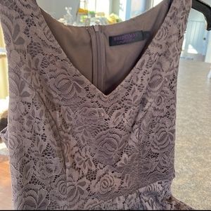 Brand new high-low women's dress name brand bridesmay color, purple, or plum